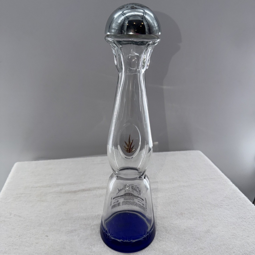 Clase Azul Plata Bottle 750ml Clear Glass Tequila Bottles Empty Mexico Decor HTF